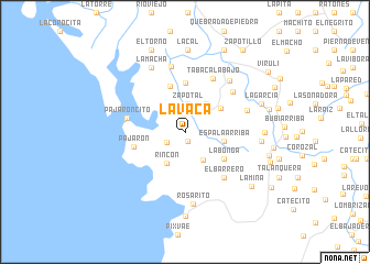 map of La Vaca