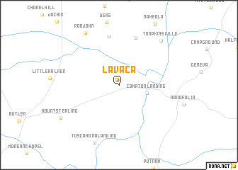 map of Lavaca