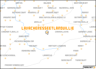 map of La Vacheresse-et la Rouillie