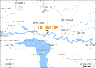 map of Lavaderos