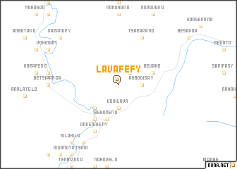 map of Lavafefy