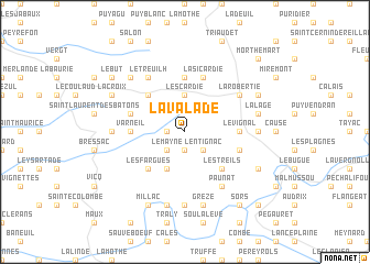 map of Lavalade