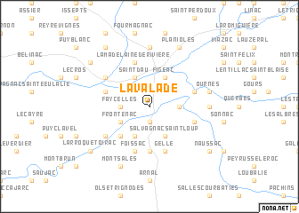 map of La Valade