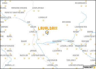 map of Laval-dʼAix