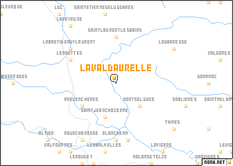 map of Laval-dʼAurelle