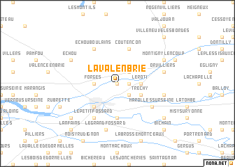 map of Laval-en Brie