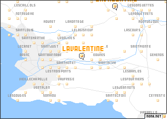 map of La Valentine