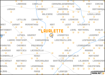 map of Lavalette