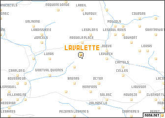 map of Lavalette