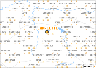 map of Lavalette