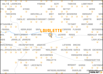 map of Lavalette