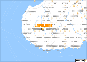 map of La Valière