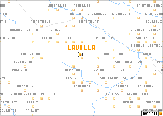 map of La Valla