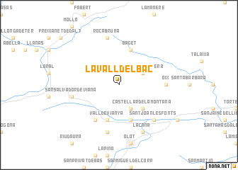 map of La Vall del Bac