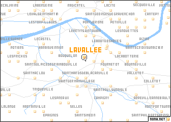 map of La Vallée