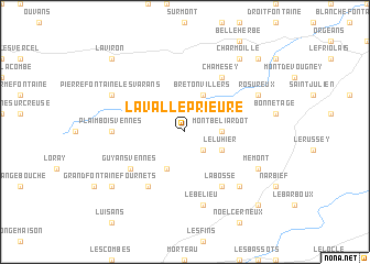 map of Laval-le-Prieuré