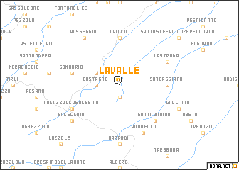 map of La Valle