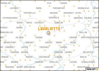 map of La Valmitte