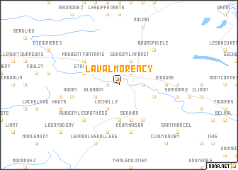 map of Laval-Morency