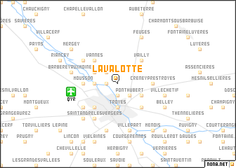 map of La Valotte