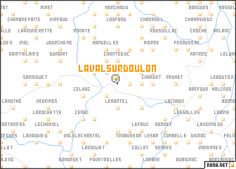 map of Laval-sur-Doulon