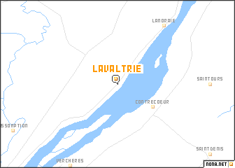 map of Lavaltrie