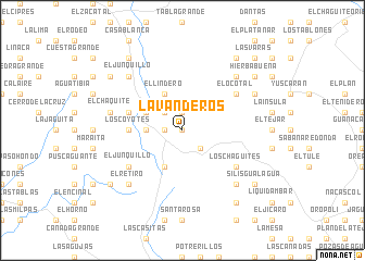 map of Lavanderos