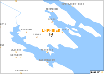 map of Lavaniemi