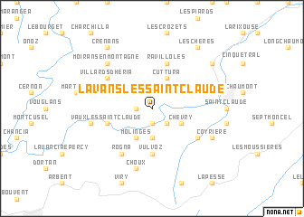 map of Lavans-lès-Saint-Claude