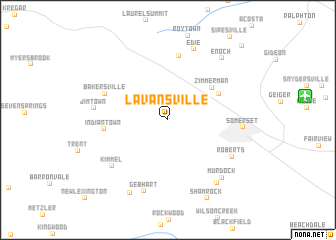 map of Lavansville