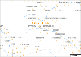 map of Lavantegg