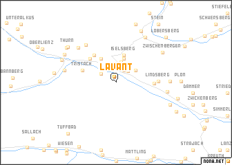 map of Lavant