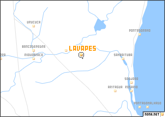 map of Lava-Pés