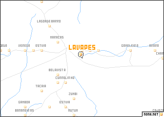 map of Lava-Pés