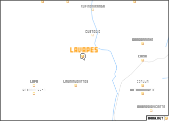 map of Lava-Pés