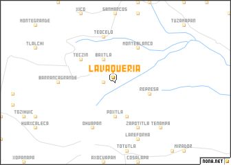 map of La Vaquería