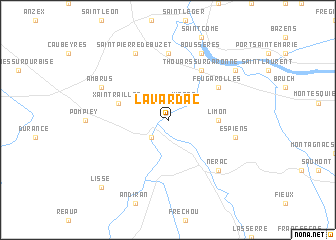 map of Lavardac