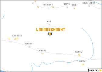 map of Lāvar-e Khasht