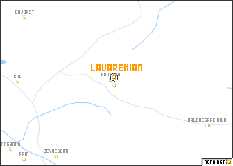 map of Lāvar-e Mīān