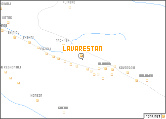 map of Lāvarestān