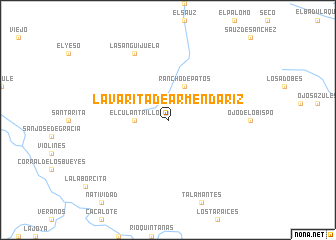 map of La Varita de Armendáriz