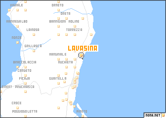 map of La Vasina