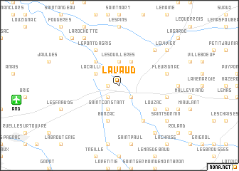 map of Lavaud