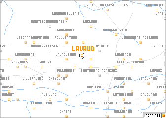 map of Lavaud