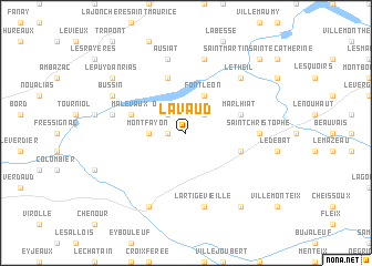 map of Lavaud