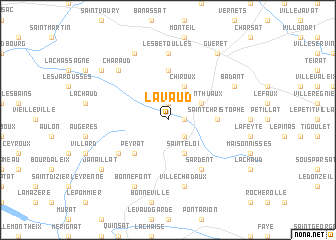 map of Lavaud