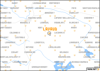 map of Lavaud