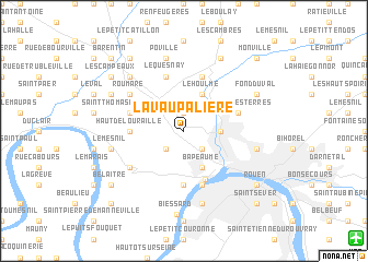 map of La Vaupalière