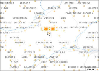 map of La Vaure