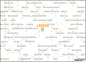 map of Lavaur